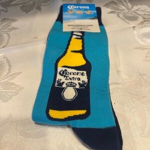 Corona Extra Blue Casual Crew Socks NWT